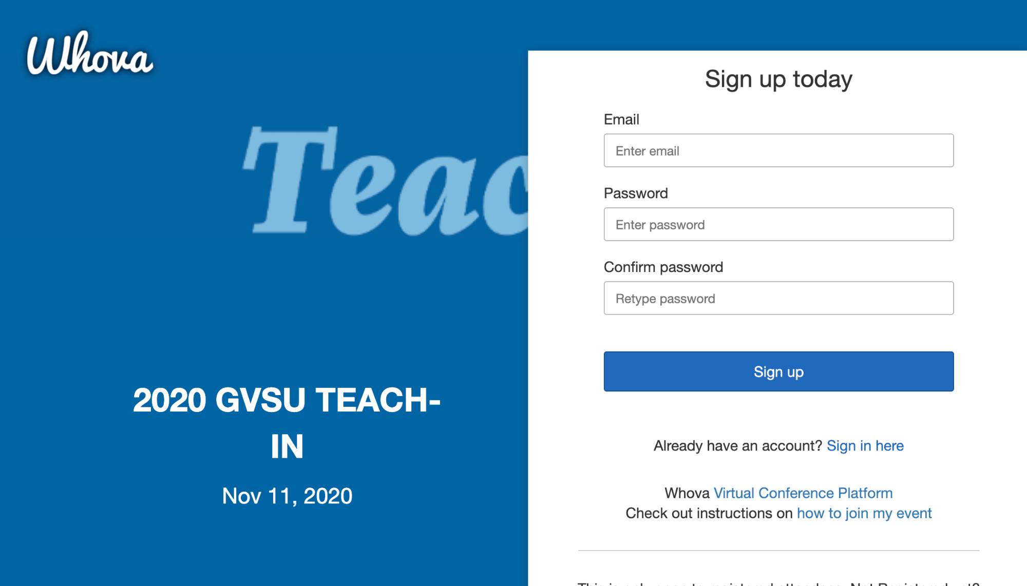 2020 GVSU TeachIn Sign Up TeachIn Grand Valley State University